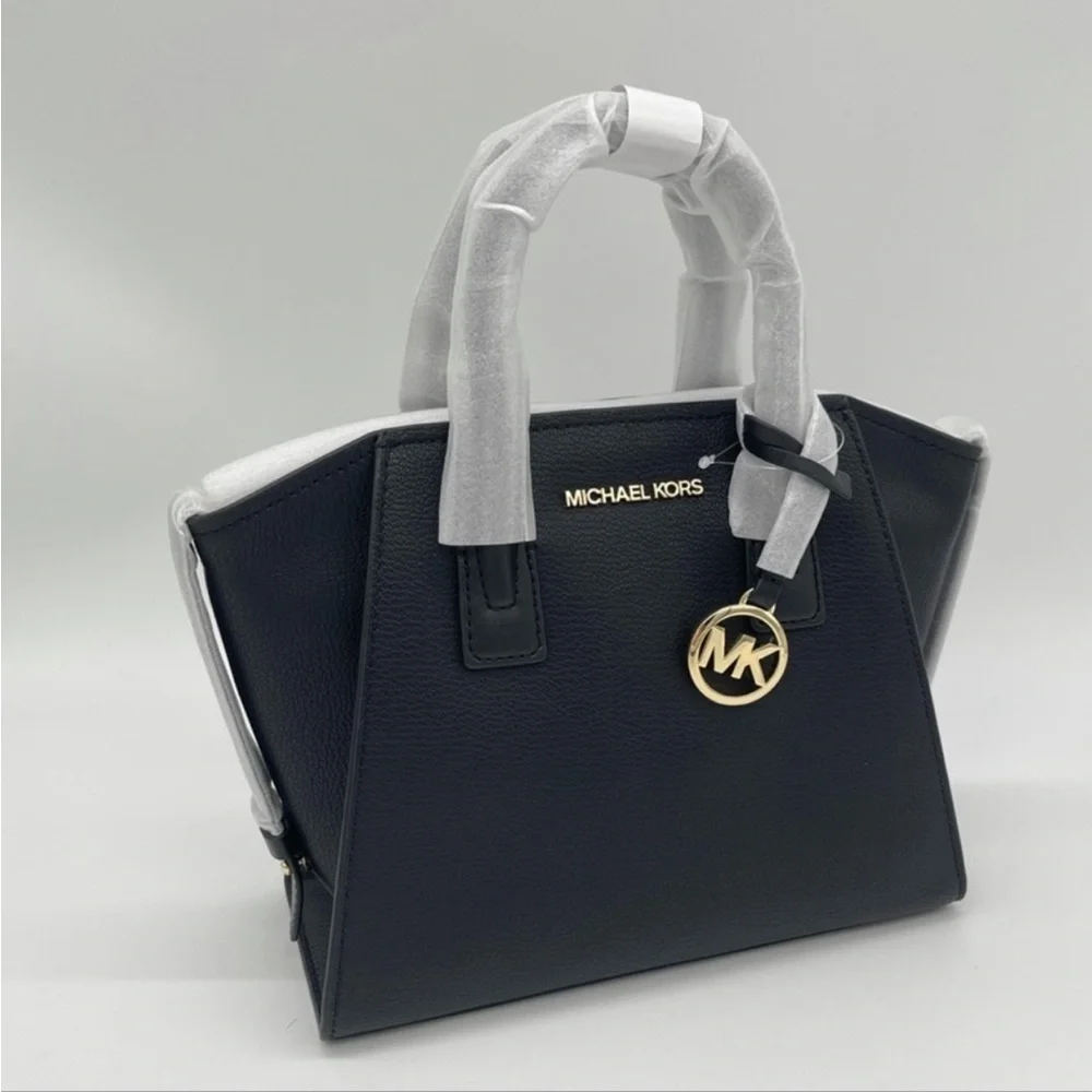 Michael Kors Avril Small Satchel Crossbody Black